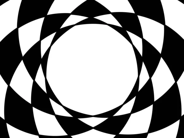 Abstrakte Geometrische Muster Mit Monochromen Linien Illustration — Stockfoto