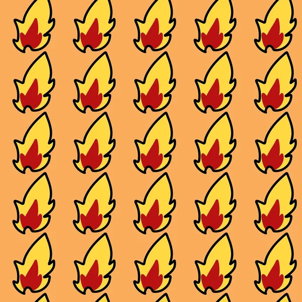 Feuer Flamme Symbol Illustration Grafik Design — Stockfoto