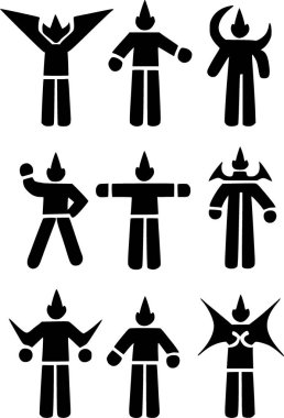 Adamım. Web simgesi basit illüstrasyon