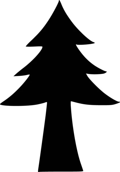 Значок Чорного Дерева Білому Тлі — стокове фото
