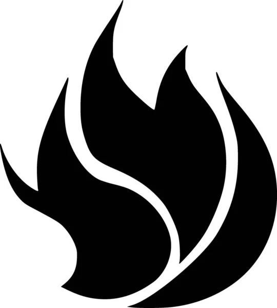 Feuer Flammen Illustration Logo Design — Stockfoto