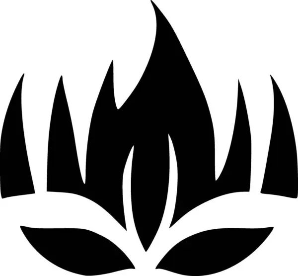 Fuego Icono Ilustración Diseño Web — Foto de Stock