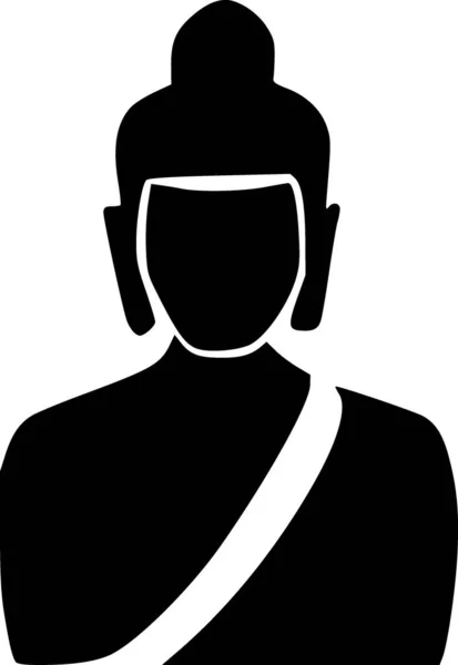 Bouddha Icône Web Illustration Simple — Photo