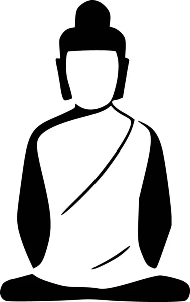Buda Ícone Web Ilustração Simples — Fotografia de Stock