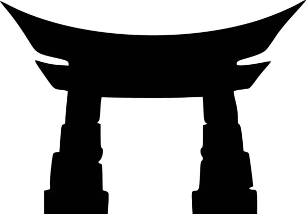 Black White Arch Shape Icon — Stock Photo, Image