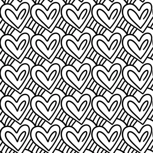 Seamless Abstract Pattern Valentine Day Fabric — Stock Photo, Image