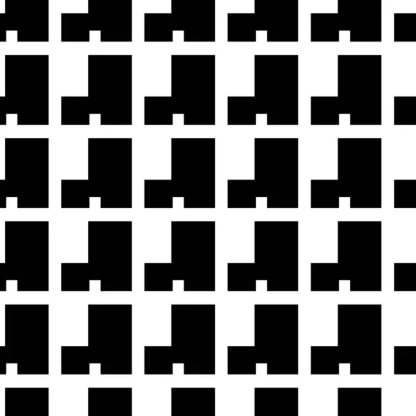 Nahtloses Monochromes Muster Schwarz Und Weiß — Stockfoto
