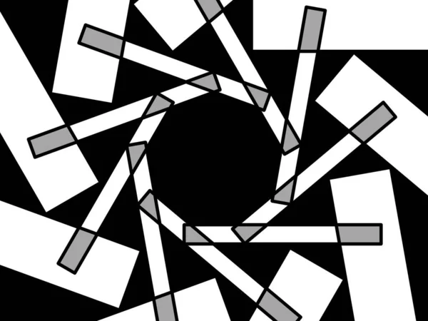 Diseño Patrón Geométrico Monocromo Fondo Texturizado Abstracto — Foto de Stock