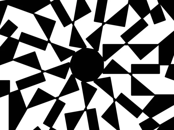 Abstrakter Geometrischer Hintergrund Mit Monochromen Formen — Stockfoto