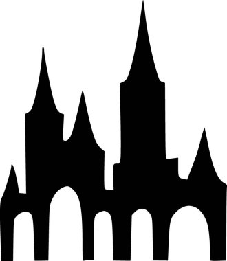 Bina. Web simgesi basit illüstrasyon