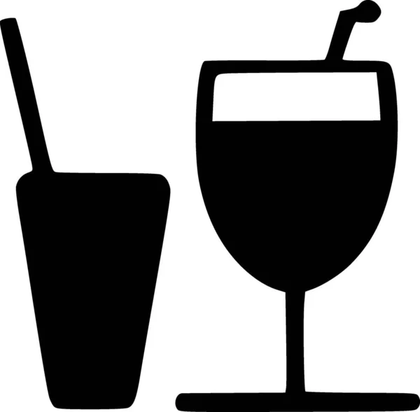 Cocktail Web Symbol Einfache Illustration — Stockfoto