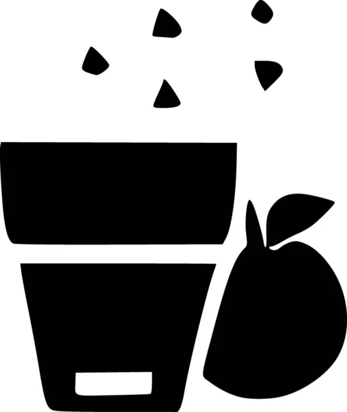 Gyümölcslé Web Ikon Egyszerű Illusztráció — Stock Fotó