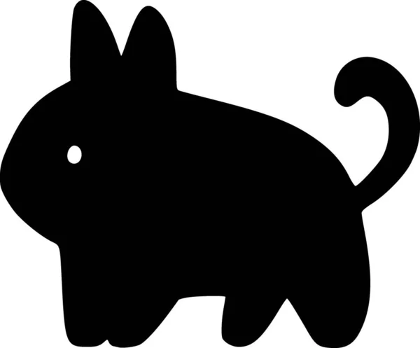 Black White Pig Shape — Stock Photo, Image