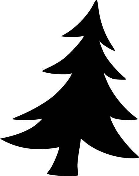 Karácsonyfa Egyszerű Illusztráció — Stock Fotó