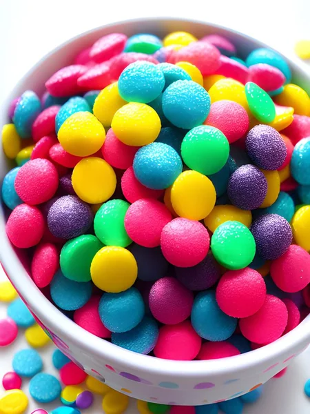 colorful candy in a bowl