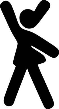 Kadın. Web simgesi basit illüstrasyon