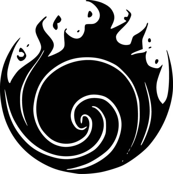 Ateş Ikonundan Siyah Beyaz — Stok fotoğraf