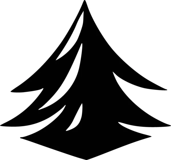 Black White Mountain Icon — Stock Photo, Image