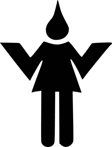 Kobietę Ikona Web Prosta Ilustracja — Zdjęcie stockowe