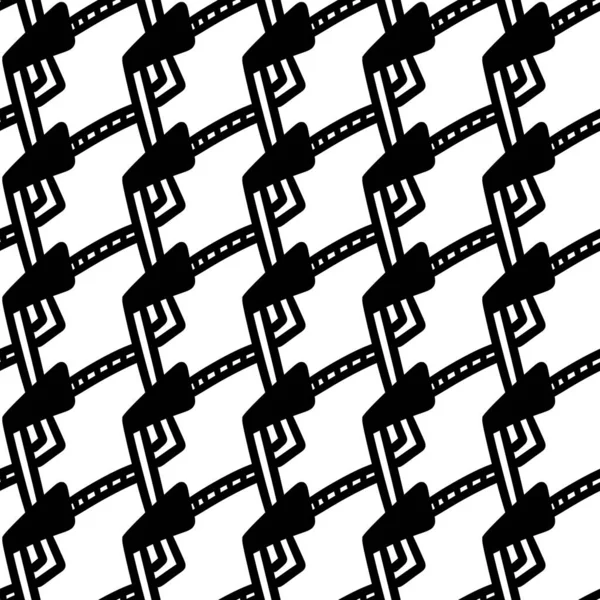 Zwart Wit Abstracte Achtergrond Naadloos Patroon — Stockfoto