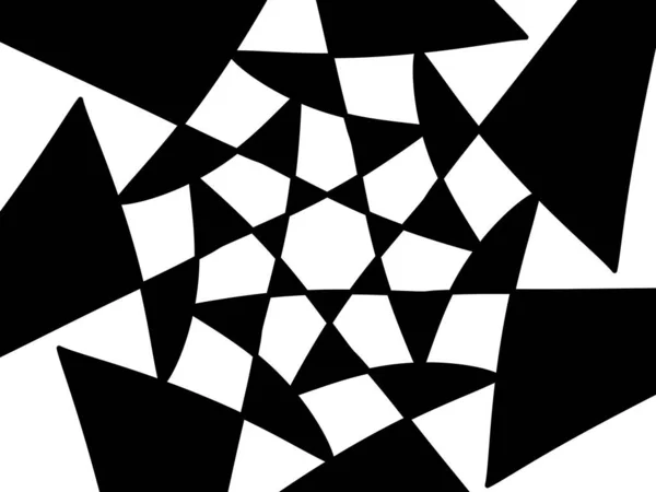 Schwarz Weiß Abstrakter Geometrischer Hintergrund — Stockfoto