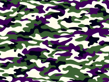 Kamuflaj illüstrasyonlu sanat modeli