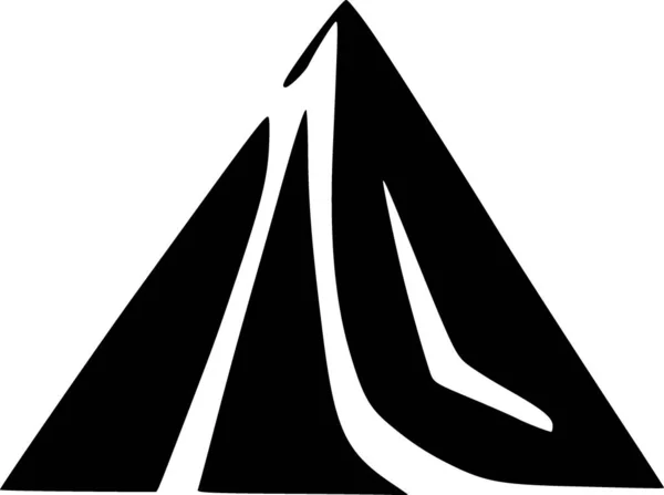 Montaña Icono Web Ilustración Simple —  Fotos de Stock