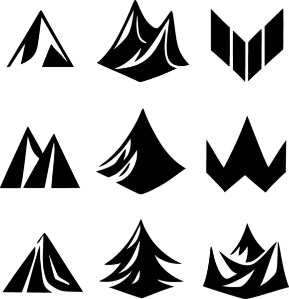 Mountain Web Icon Simple Illustration — Stock Photo, Image