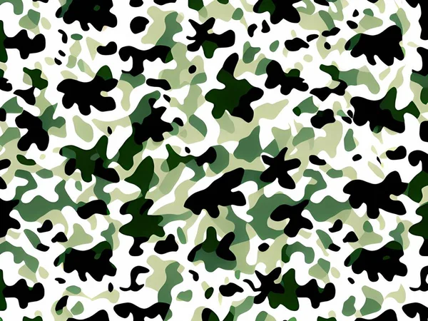 Konstmönster Med Kamouflage Och Grönt Gräs Illustration — Stockfoto