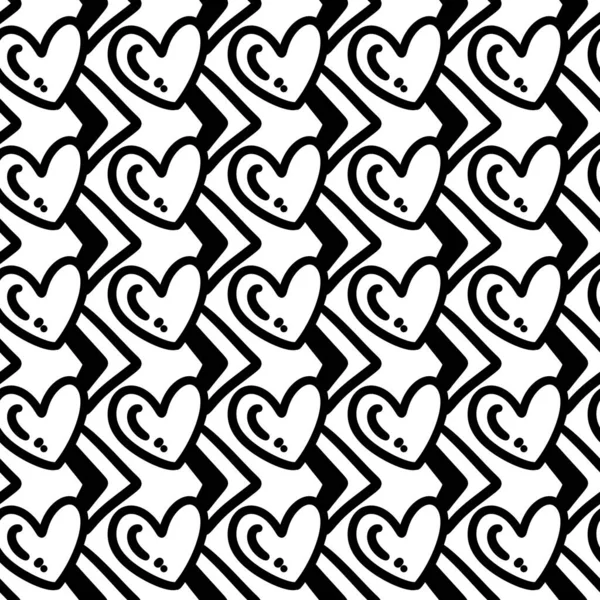 Bezešvé Vzorce Srdce Moderní Abstraktní Pozadí Geometrickými Tvary — Stock fotografie