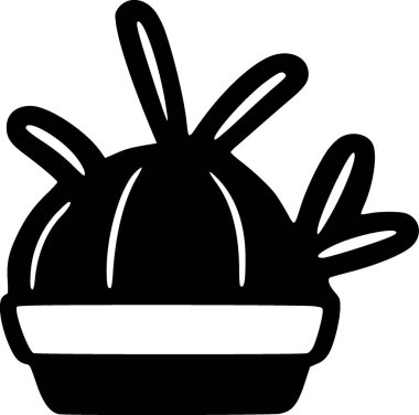 Bir ağacın izole edilmiş bir simgesinin vektör çizimi