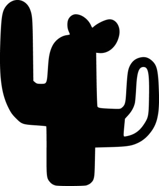 Kaktüs. Web simgesi basit illüstrasyon