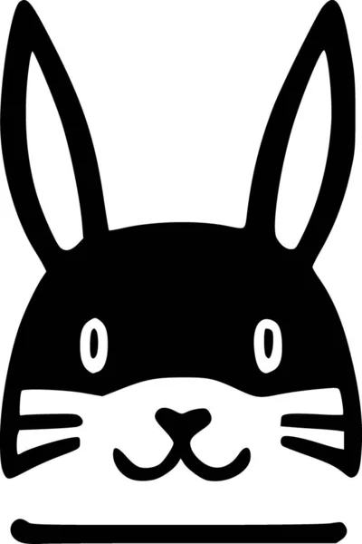 Tavşan Web Simgesi Basit Illüstrasyon — Stok fotoğraf