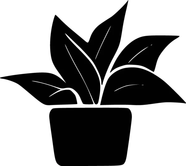 Planta Ícone Web Ilustração Simples — Fotografia de Stock