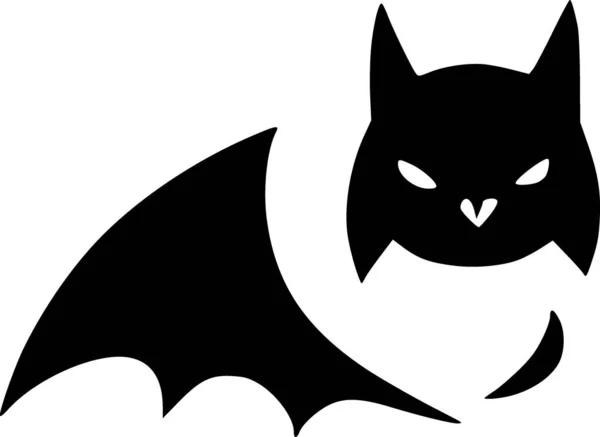 Pipistrello Illustrazione Vettoriale Icona Web — Foto Stock