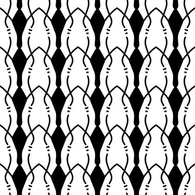 Geometrik şekilli kusursuz desen. resimleme