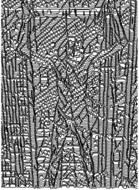 Sanat konseptinde soyut çizgiler, minimum geometrik şekiller.