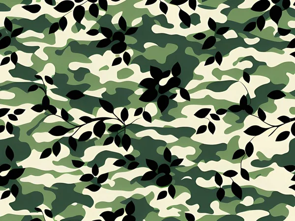 Camouflage Military Pattern Background Illustration — Stock Photo, Image