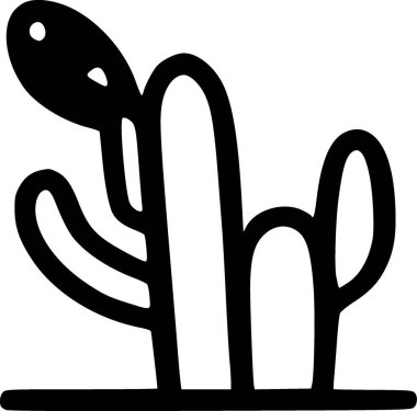 Kaktüs. Web simgesi basit illüstrasyon