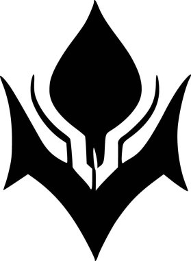 Şeytani canavar. Web simgesi basit illüstrasyon