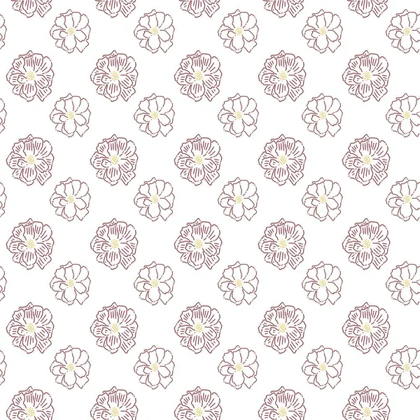 Abstrakte Geometrische Ornamentale Nahtlose Muster Design Hintergrund Blumenmuster — Stockfoto