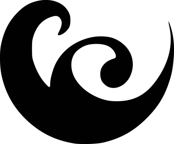 Abstract Swirl Pattern Icon Illustration — Stock Photo, Image