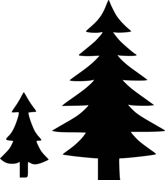 Árvores Ícone Web Ilustração Simples — Fotografia de Stock