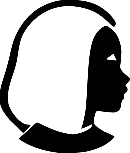 woman face icon. simple illustration of female avatar icons for web design