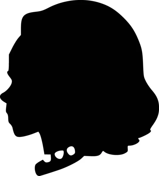 女性の顔のアイコン ウェブデザインのための女性のアバターアイコンの簡単なイラスト — ストック写真
