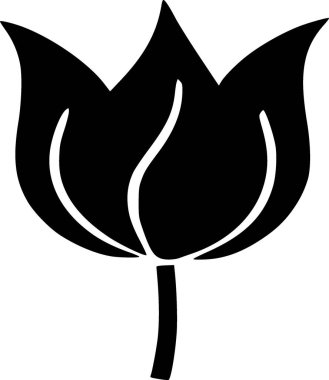 Çiçek. Web simgesi basit tasarım