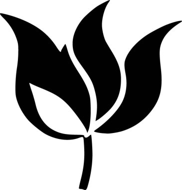 Çiçek. Web simgesi basit tasarım