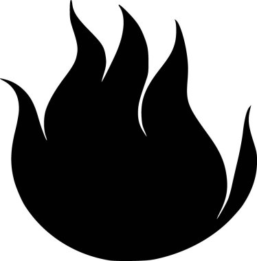 Ateş Alev simgesi illüstrasyon tasarlamak