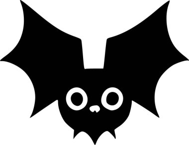 Yarasa çizgi filmi. Web simgesi illüstrasyonu