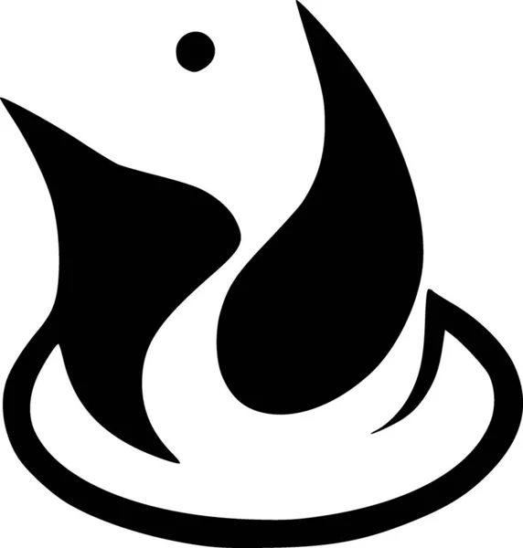 Fuego Llama Icono Ilustración Diseño — Foto de Stock